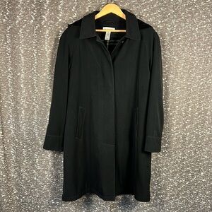 Preston & York Coat Jacket Womens Size‎ 12 Coat Black Dillards Light Weight